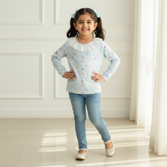 Bunny Garden Frill Neck Top