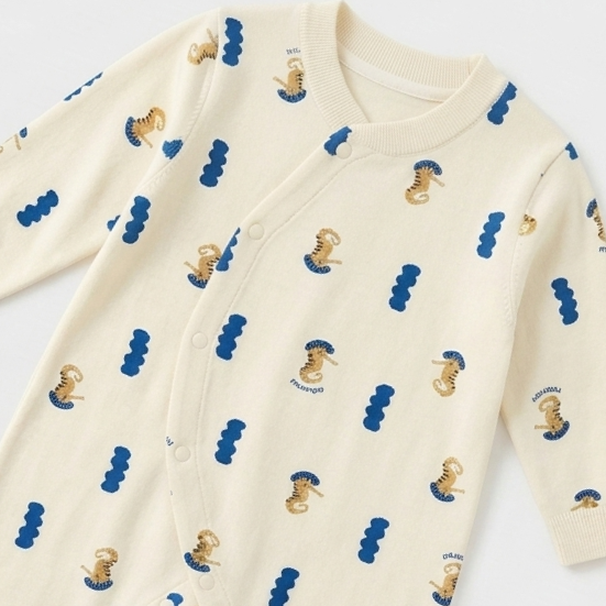 Deep Blue Sea Seahorse Romper