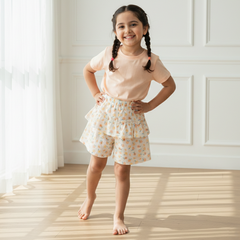 Petite Peach Blossom Skort