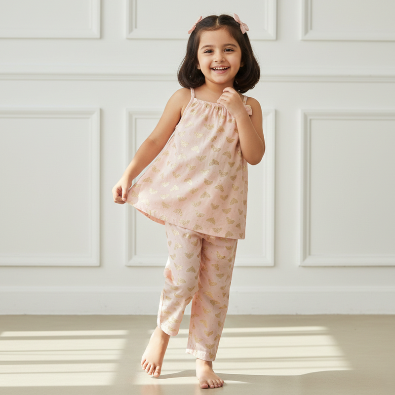 Peachy Sparkle Co-Ord Set