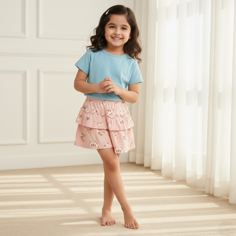 Blush Butterfly Charm Skort