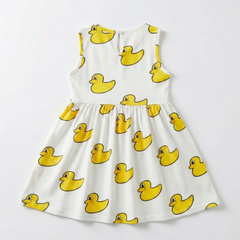 Sunny Duckling Cotton Frock