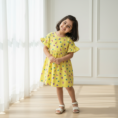 Yellow Printed Frock