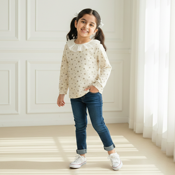 Little Meadow Lace Ruffle Top