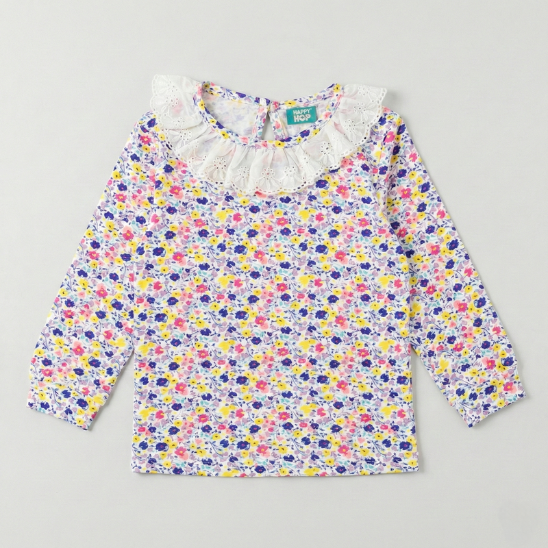 Little Daisy Frill Neck Top