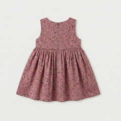 Mauve Floral Bow Frock