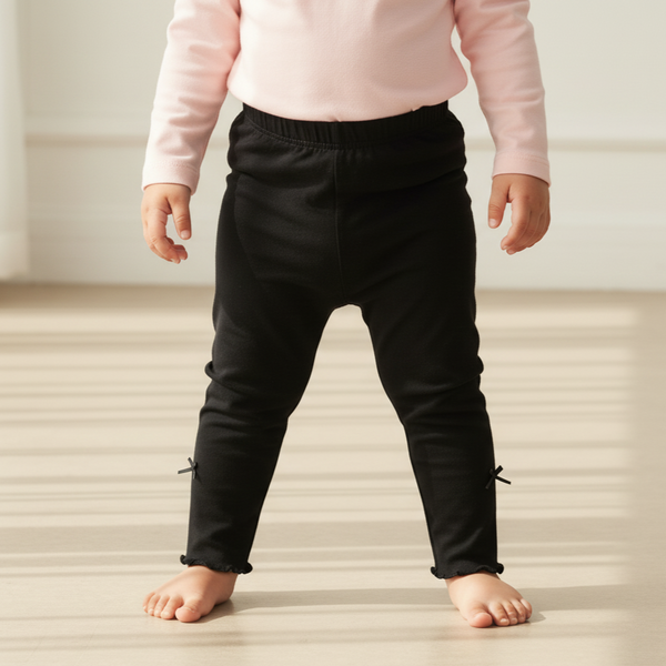 Black Solid Leggings