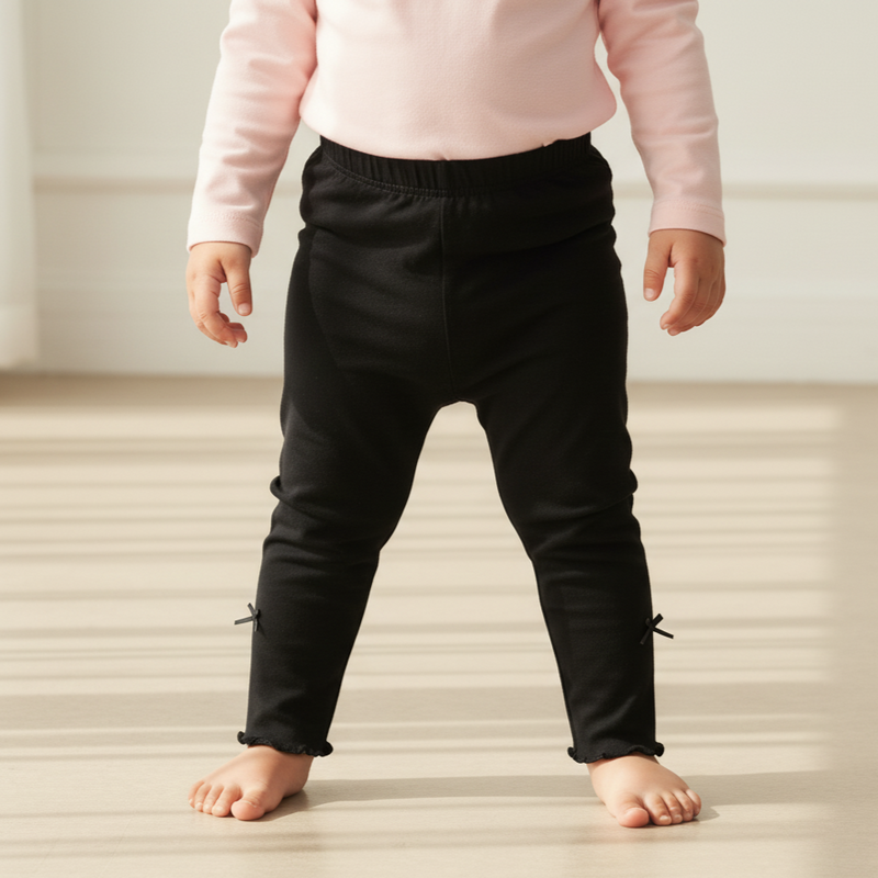 Black Solid Leggings