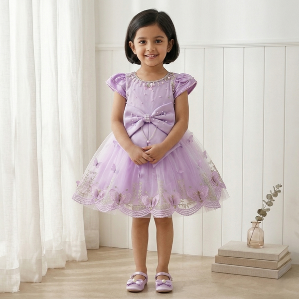 Purple Dream Bow Princess Dress