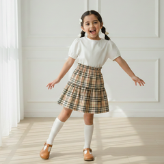 Classic Check Brown Skirt