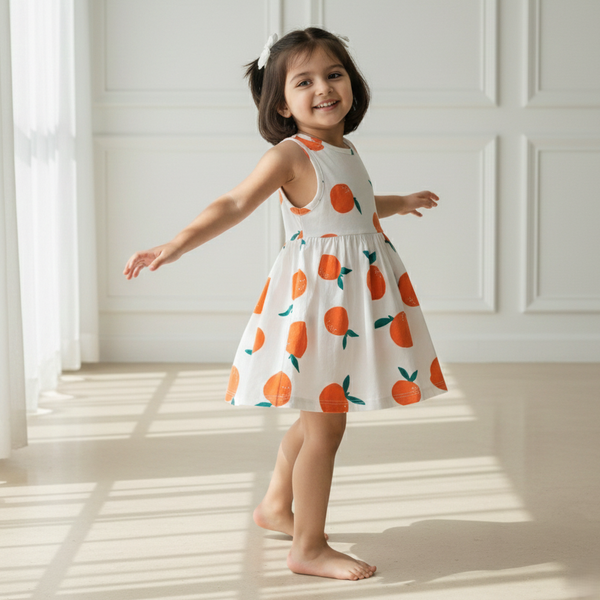 Sunny Citrus Cotton Frock
