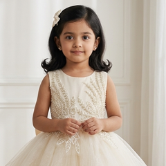 Lemon Yellow Sleeveless Princess Dress