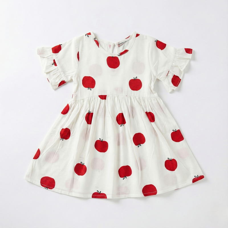 Little Apple Print Dress