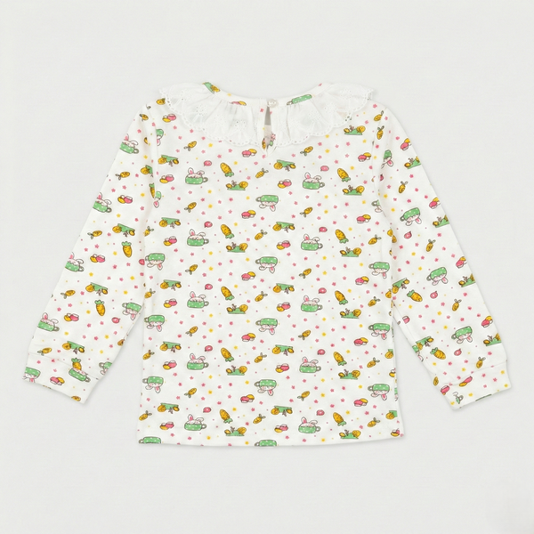 Bunny Garden Frill Neck Top