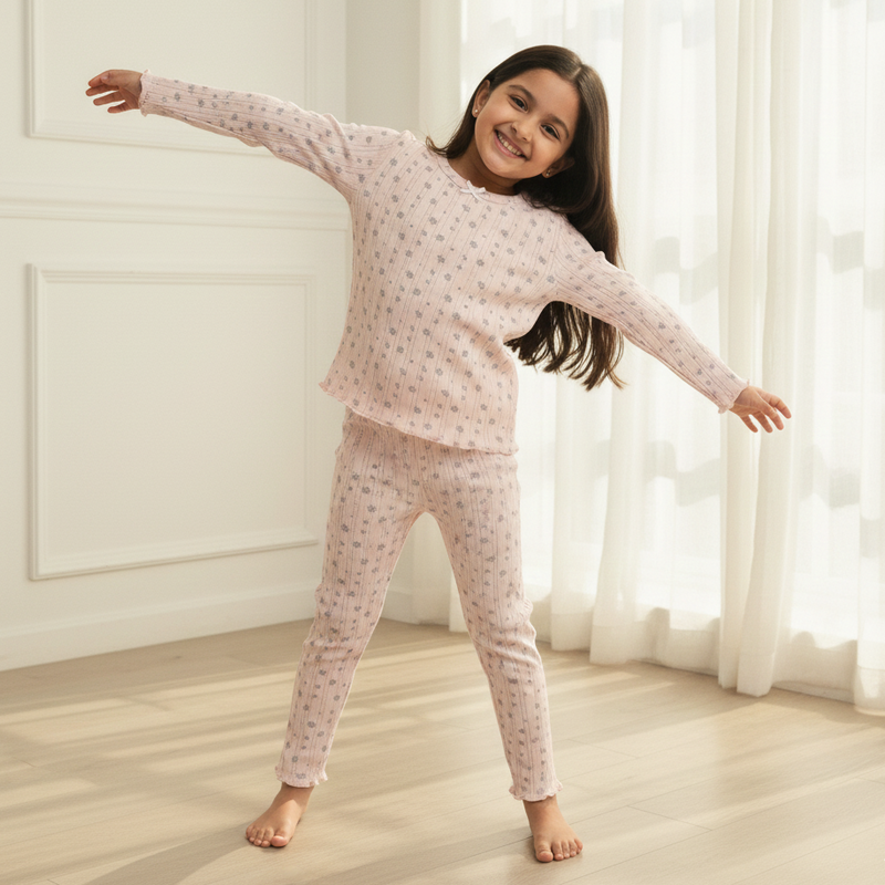 Cotton Knitted Co-Ord Set