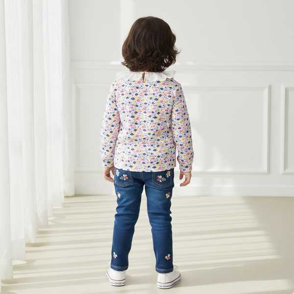 Little Daisy Frill Neck Top