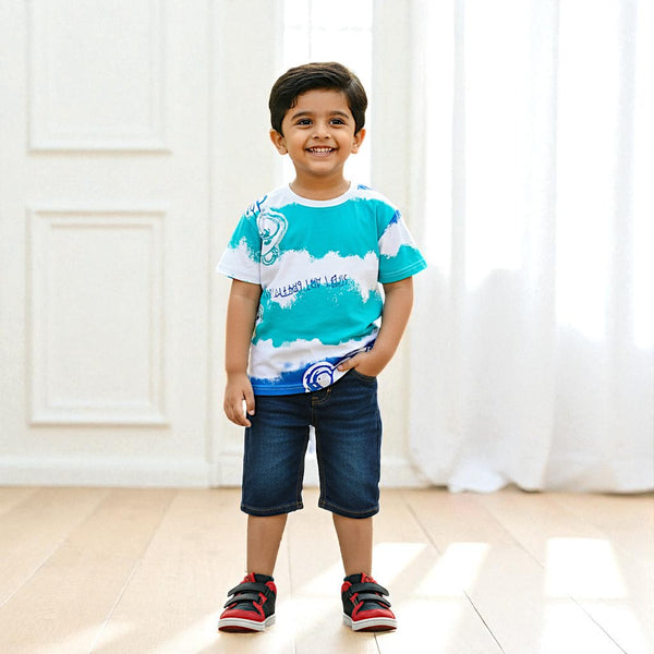 Duominuo Premium Printed Round Neck T-shirt