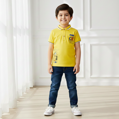 Yellow Collar Polo T-shirt