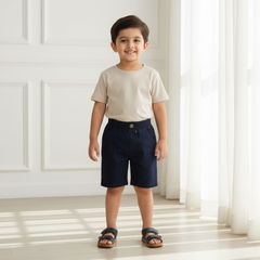 Navy Blue Chino Shorts