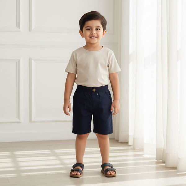 Navy Blue Chino Shorts