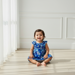 Blue Sleeveless Frock
