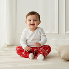 Red Hearts Printed Leggings