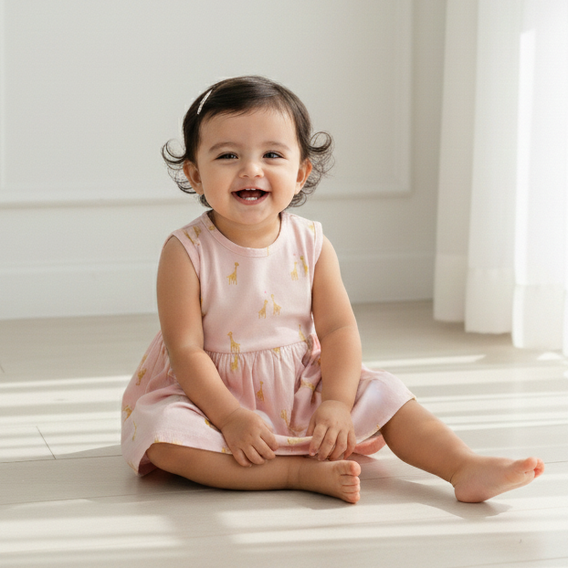 Little Giraffe Cotton Dress