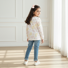 Fairytale Unicorn Ruffle Neck Top