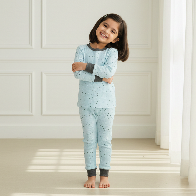 Blueberry Dot Dreams Night Set