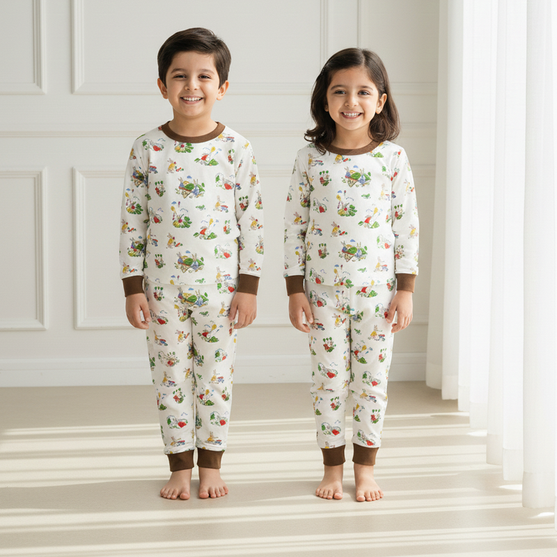 Bunny Print Nightwear Suit