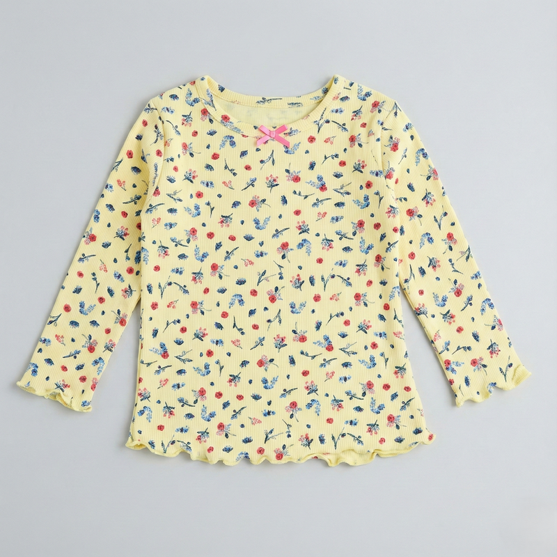 Yellow Floral Print Co-ord Set