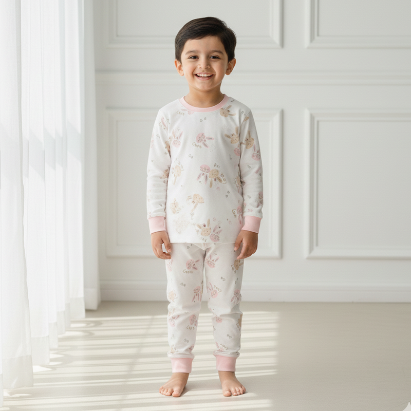Bunny Printed Cotton Night Suit