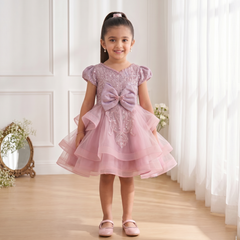 Celestial Mauve Shimmer Dress