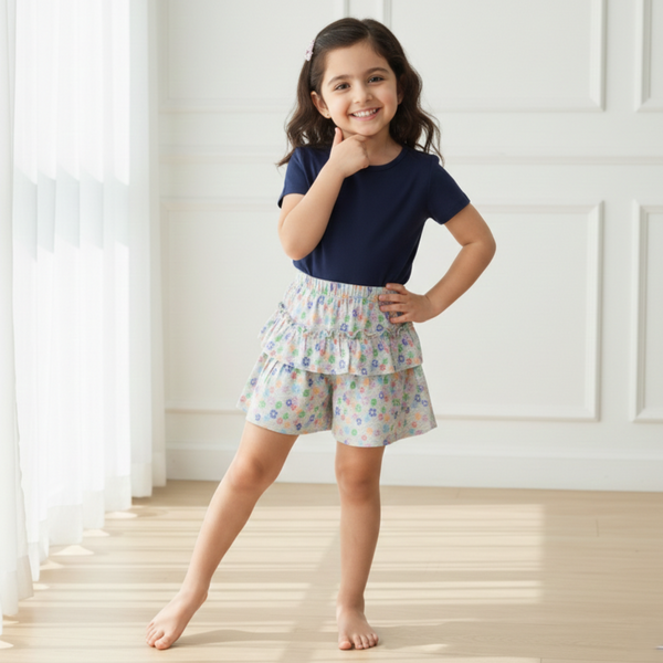 Pastel Daisy Mist Skort