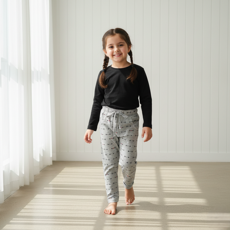 Girl Printed Long Pants