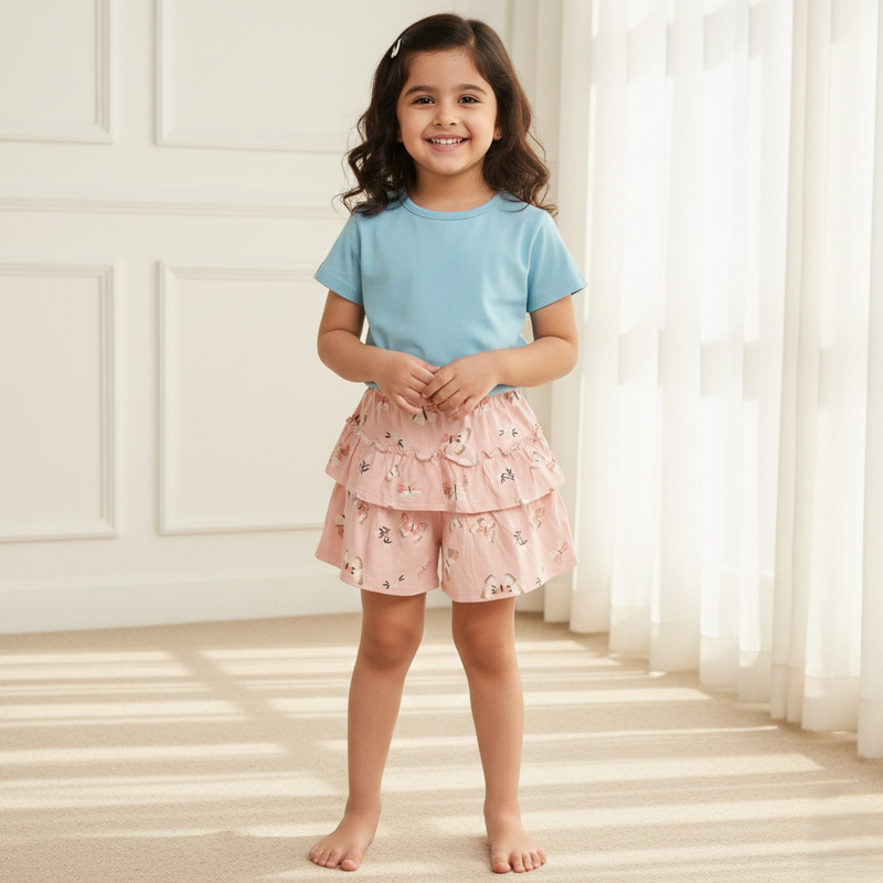 Blush Butterfly Charm Skort