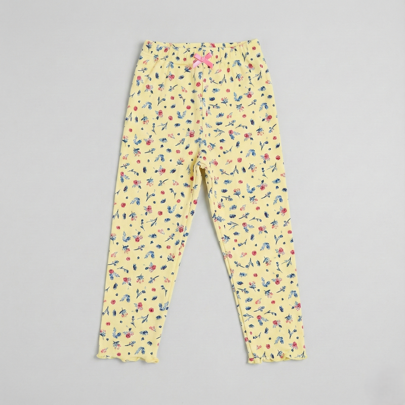 Yellow Floral Print Co-ord Set