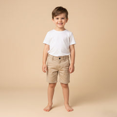 Beige Chino Shorts