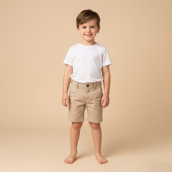 Beige Chino Shorts