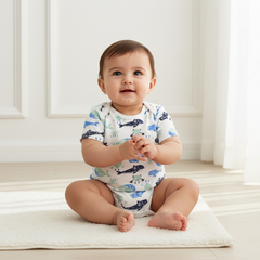 Sea Animals Half Sleeves Onesies