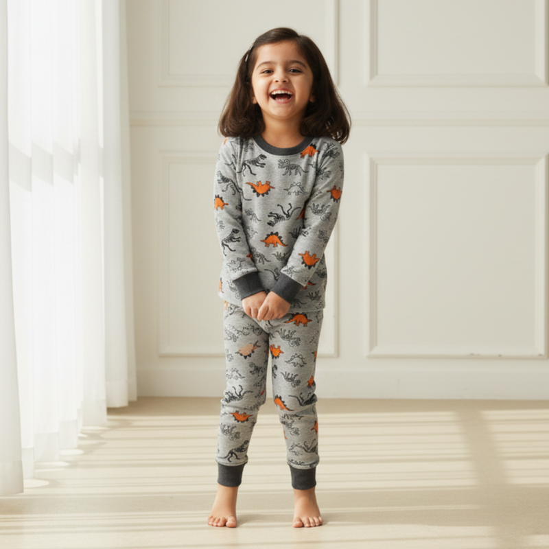 Dino Knitted Night Suit