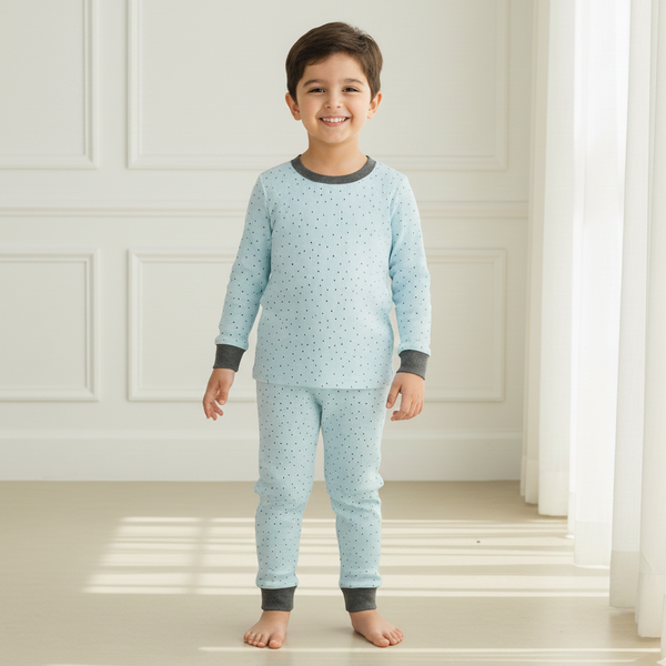 Blueberry Dot Dreams Night Set