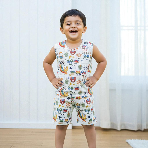 Animal Vest and Short Set
