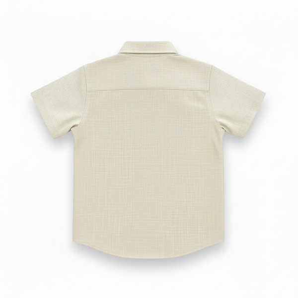 Beige Half Sleeves Casual Shirt