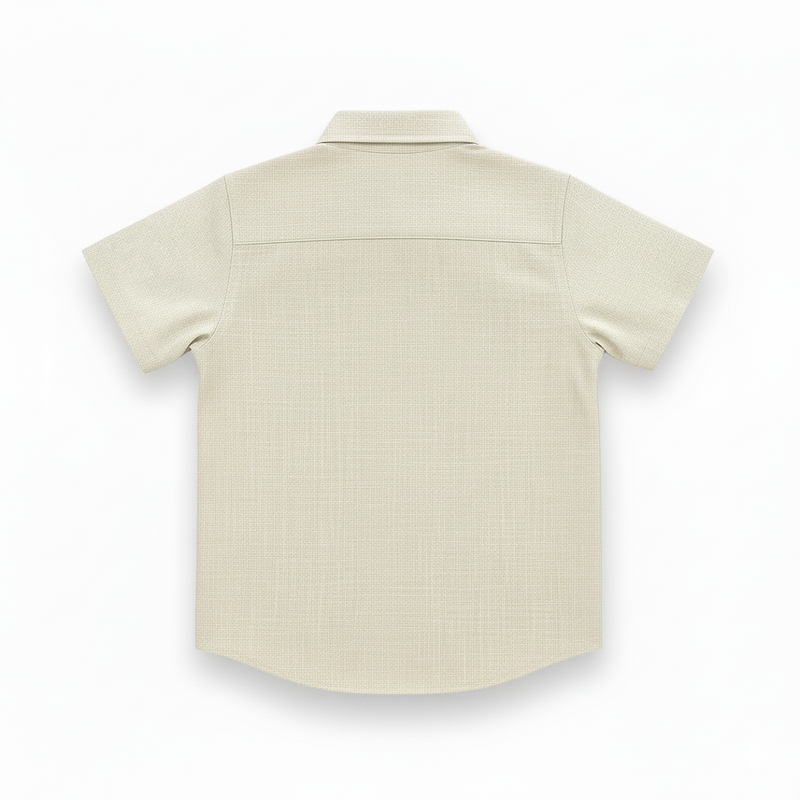 Beige Half Sleeves Casual Shirt