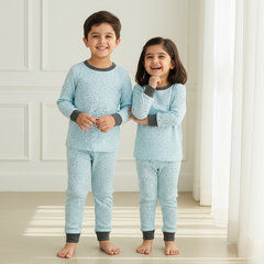 Blueberry Dot Dreams Night Set