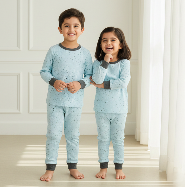 Blueberry Dot Dreams Night Set