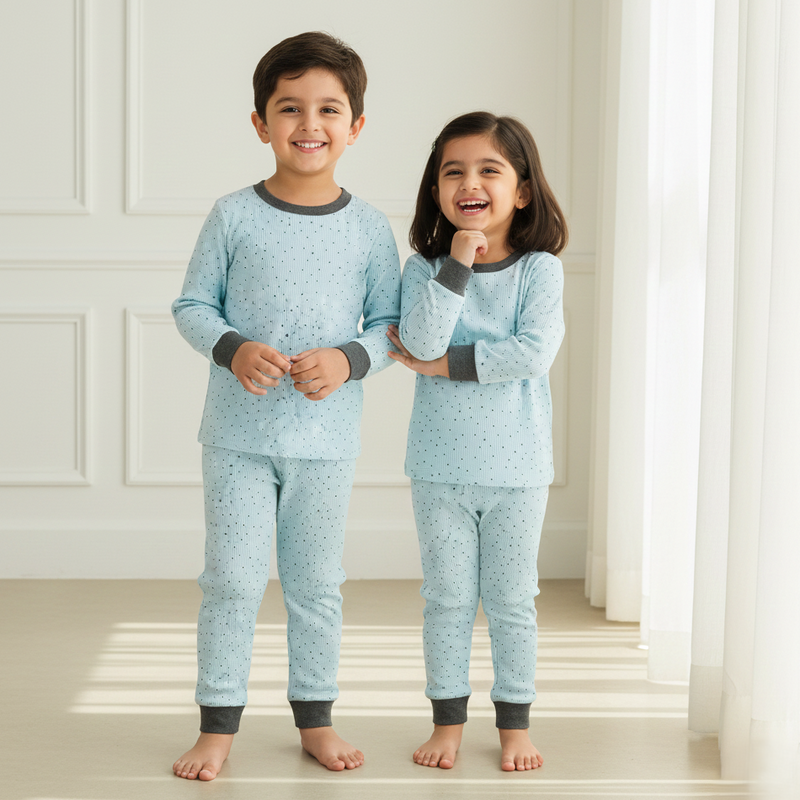 Blueberry Dot Dreams Night Set