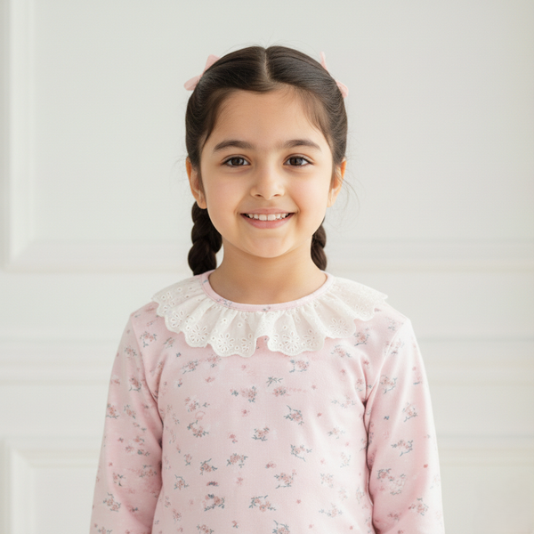 Pink Blossom Lace Top