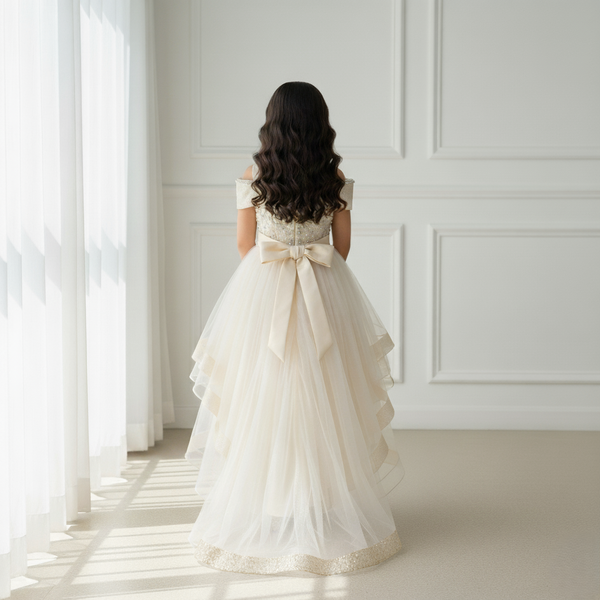 Champagne Premium tulle skirt Princess Dress